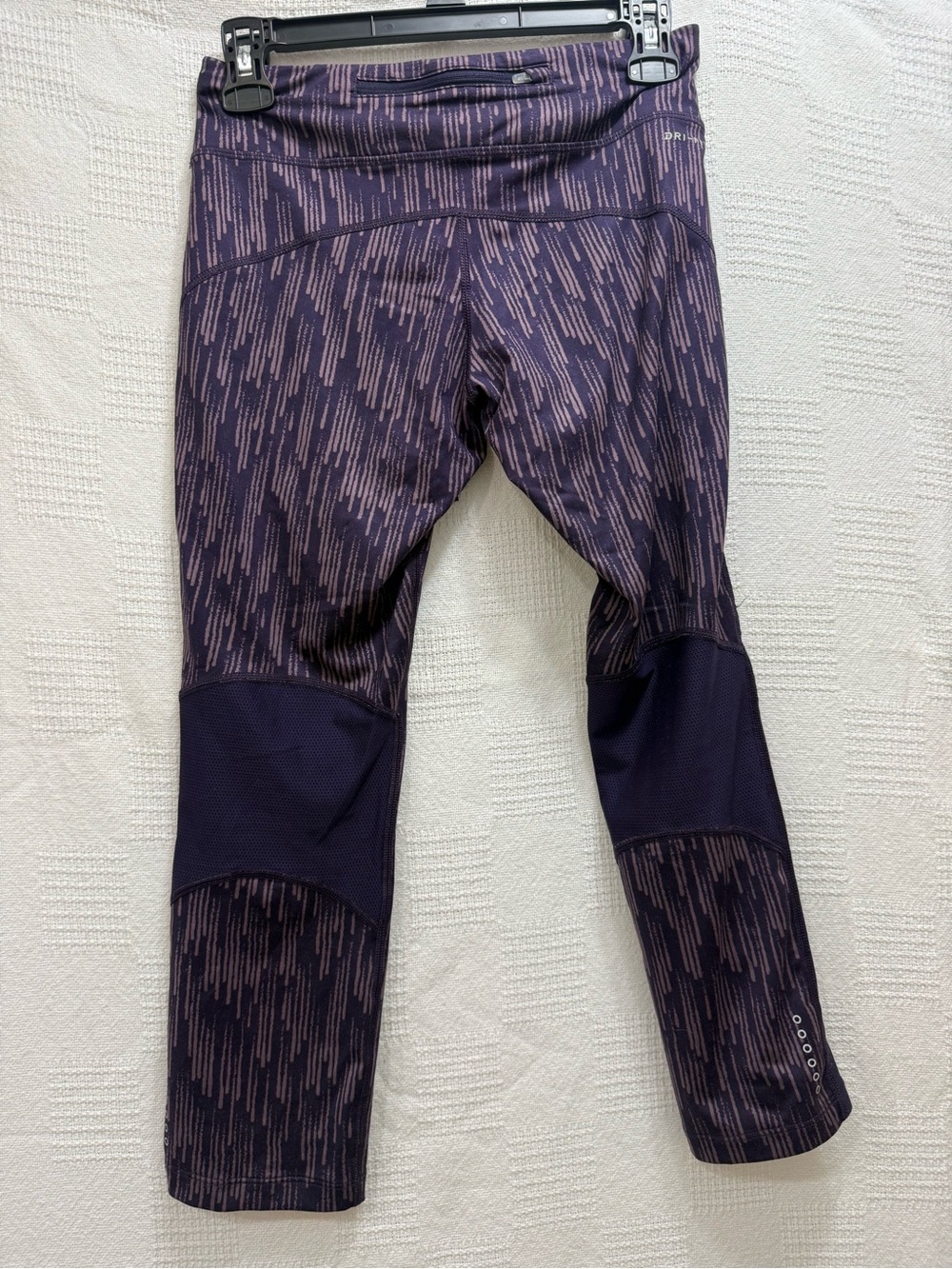 Nike Men’s Purple Patterned Swim Rash Tights - Picture 3 of 5
